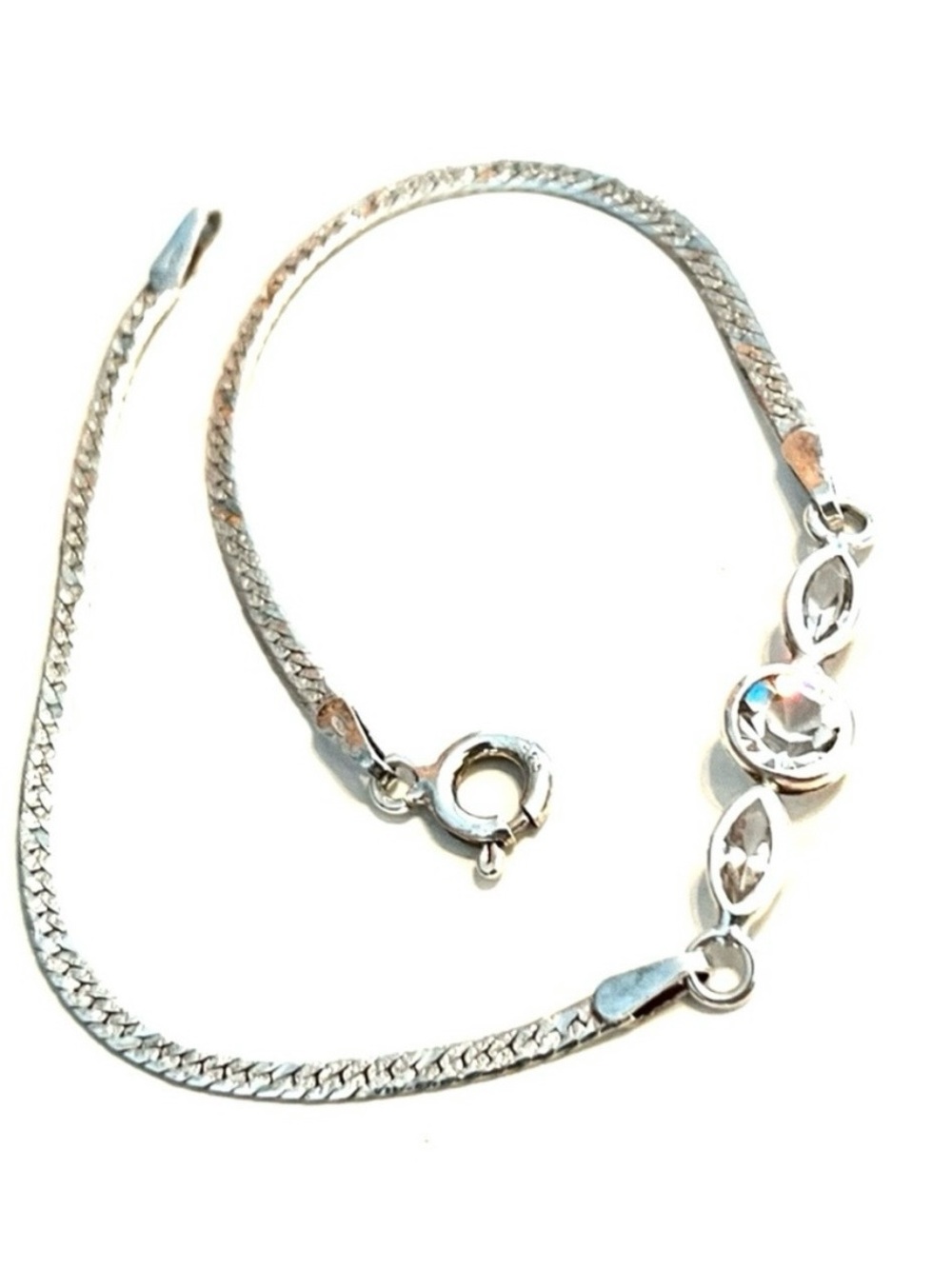 Elegant 925 sparkling cz bracelet